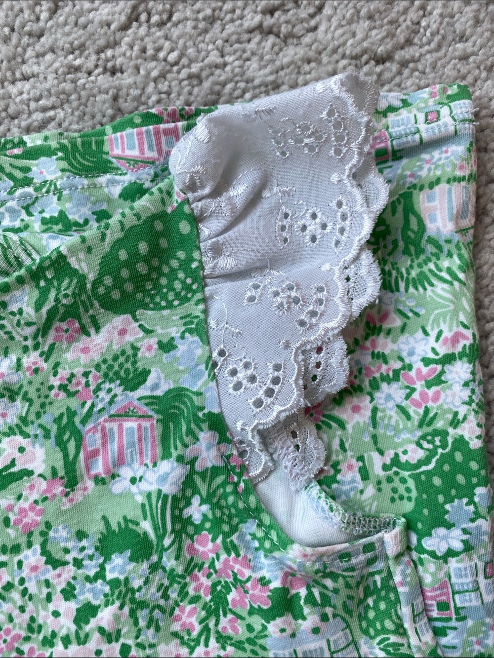 The Beaufort Bonnet Company Matching Set size 6 Rare Belmont Blooms Print - Picture 8 of 8